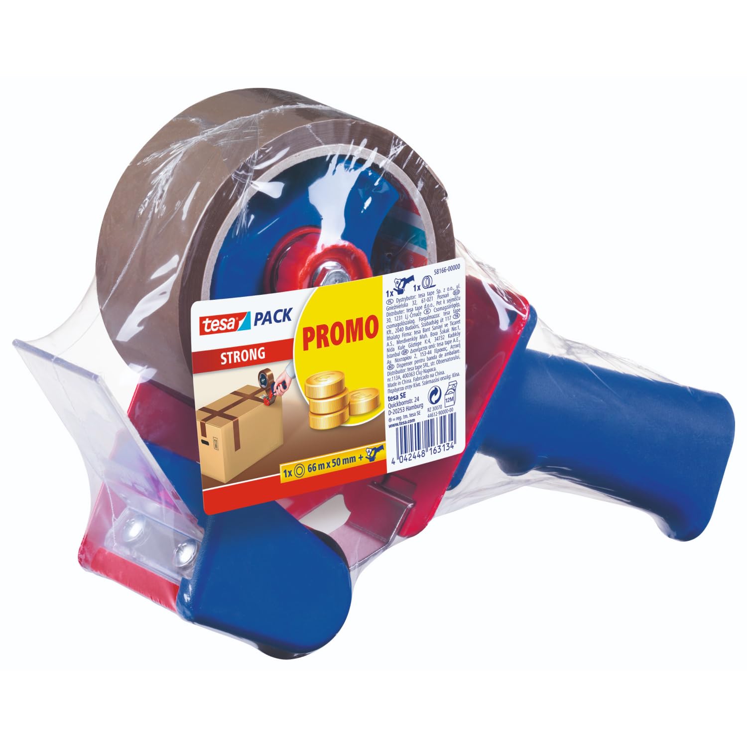 tesa  geräuscharmem Paketklebeband - Braun - 66 m x 50 mm